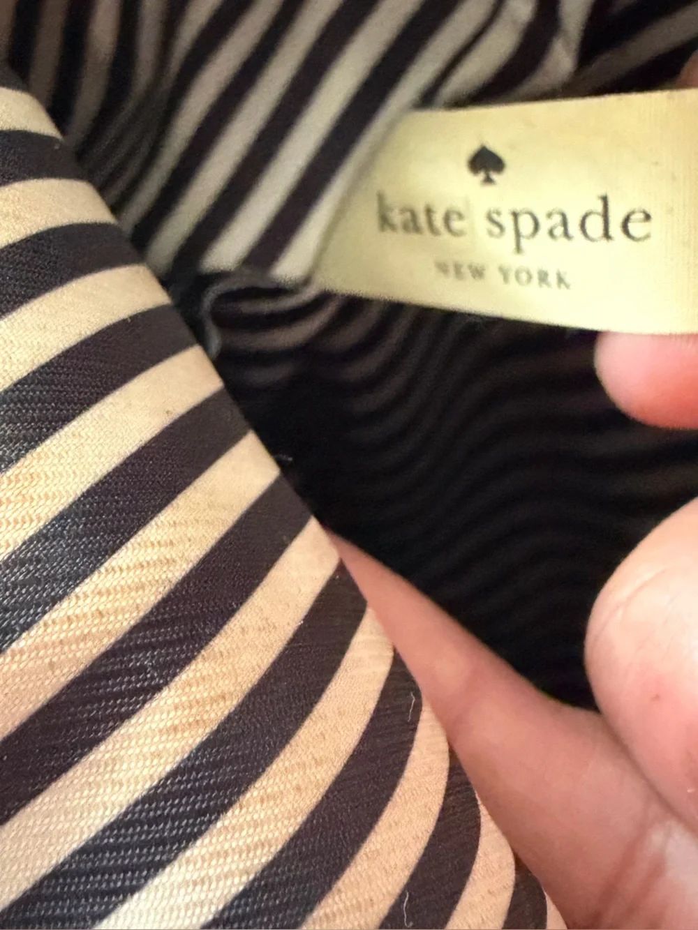 kate Spade woman’s Black Pebbled Leather Mini Backpack